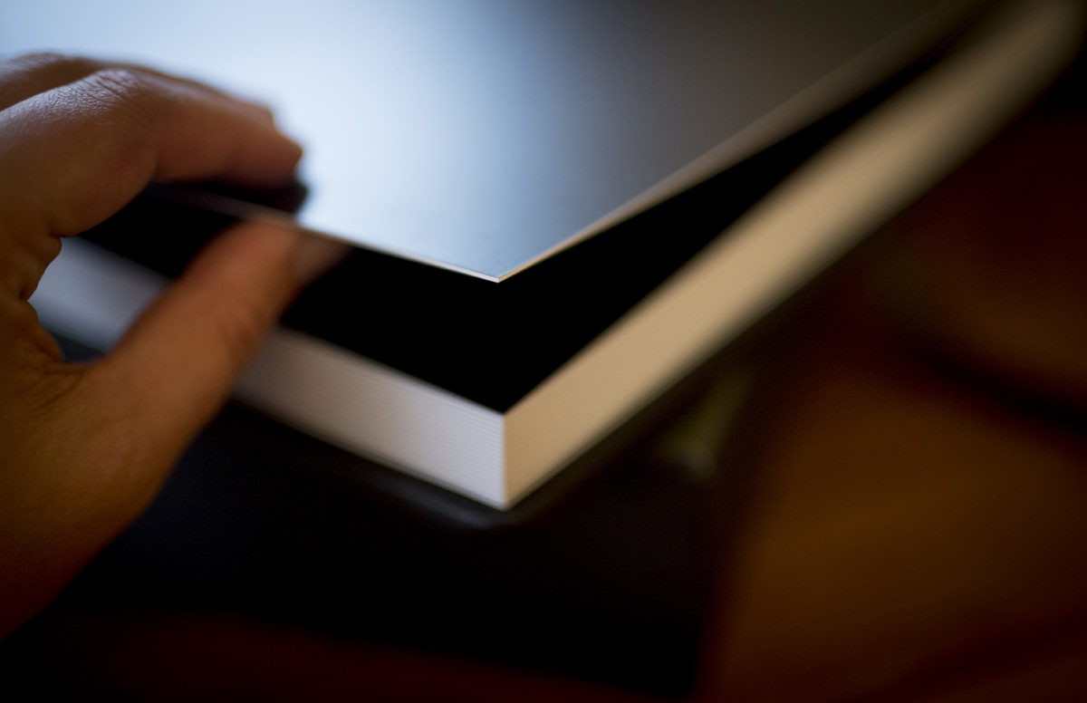 Leather Elopement Wedding Album with Thick Pages